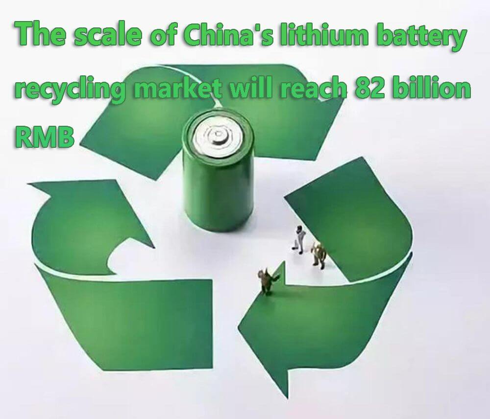 El mercado chino de reciclaje de baterías de litio alcanzará los 82.000 millones de RMB