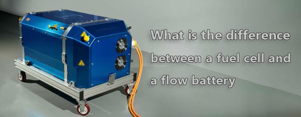 What is the difference between a fuel cell and a flow battery