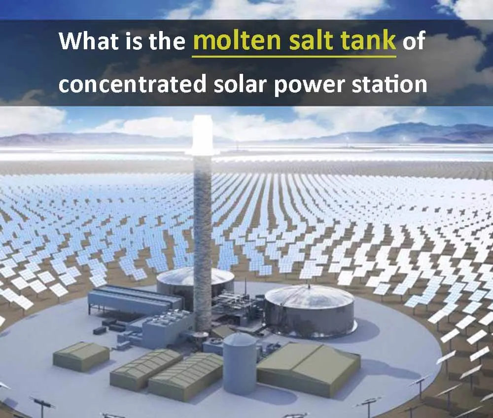 What is the molten salt tank of concentrated solar power station