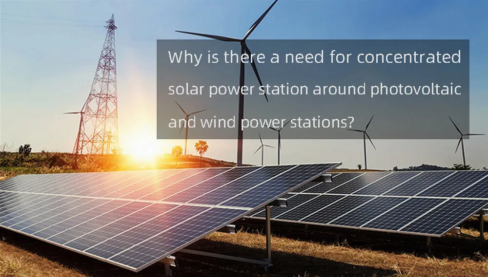 Why is there a need for concentrated solar power station around photovoltaic and wind power stations