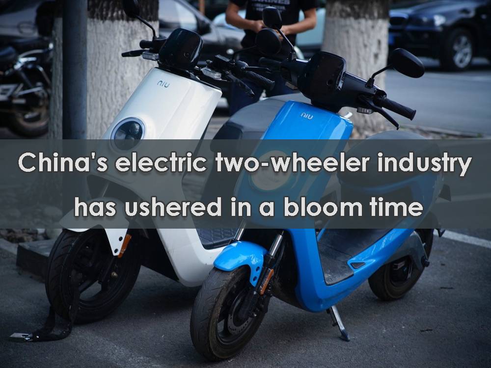 China's electric two-wheeler industry has ushered in a bloom time