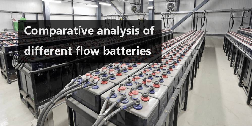 Comparative analysis of different flow batteries