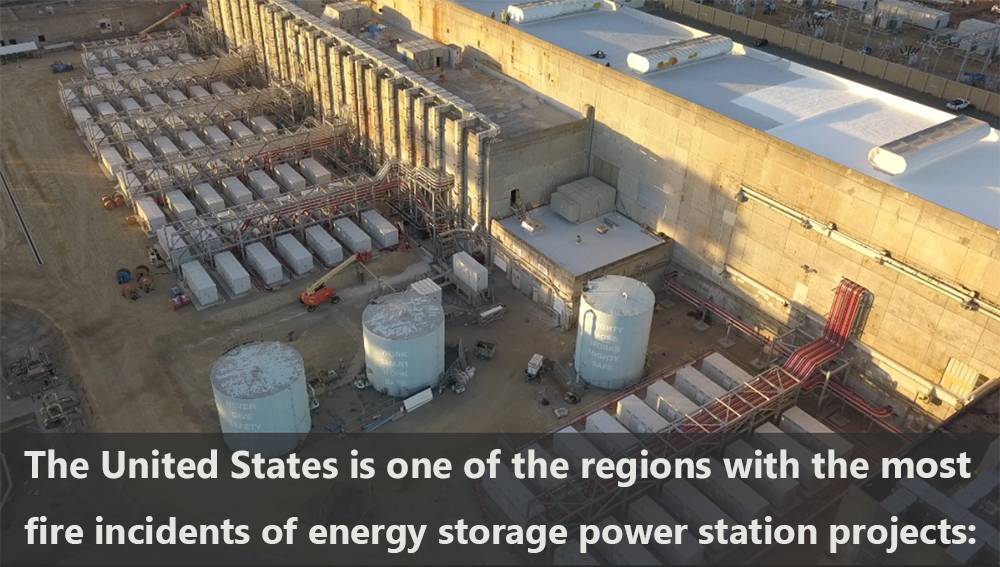 The United States is one of the regions with the most fire incidents of energy storage power station projects