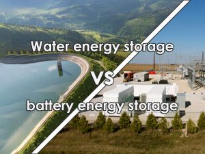 Stockage de l'énergie dans l'eau ou dans une batterie
