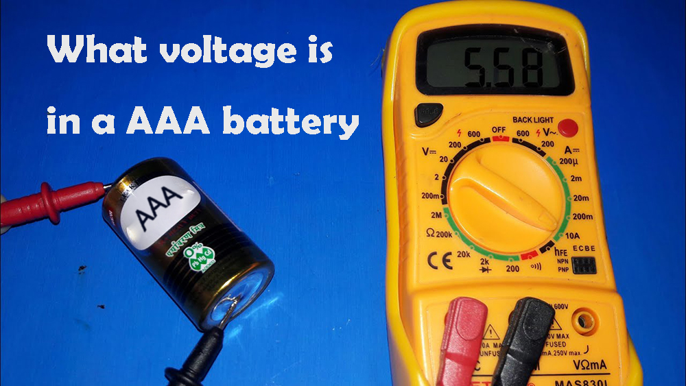 What voltage is in a AAA battery