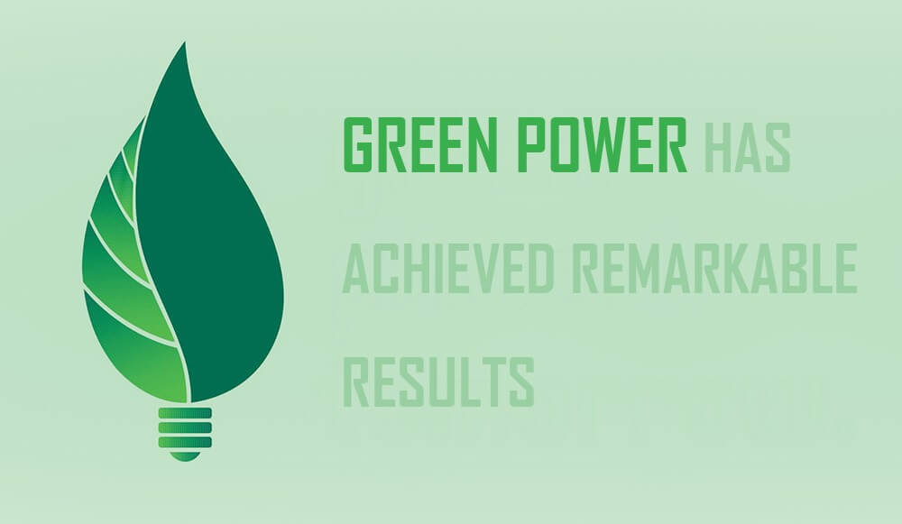 La energía verde ha logrado resultados notables