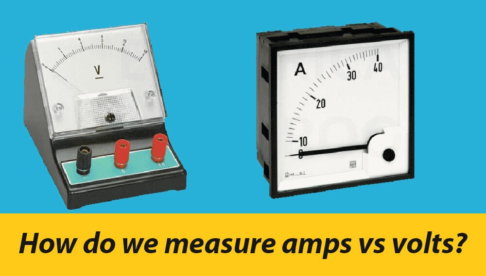 How do we measure amps vs volts
