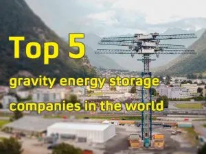 Las 5 empresas de almacenamiento de energía por gravedad más importantes del mundo
