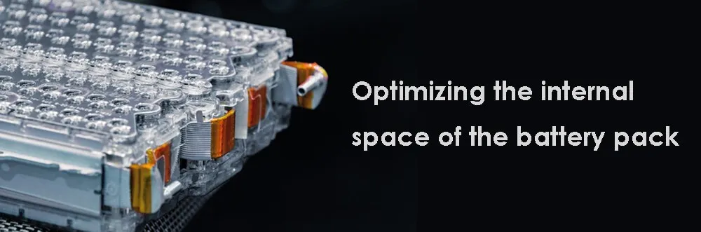 Optimizing the internal space of the battery pack