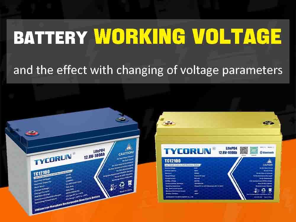 Battery working voltage and the effect with changing of voltage