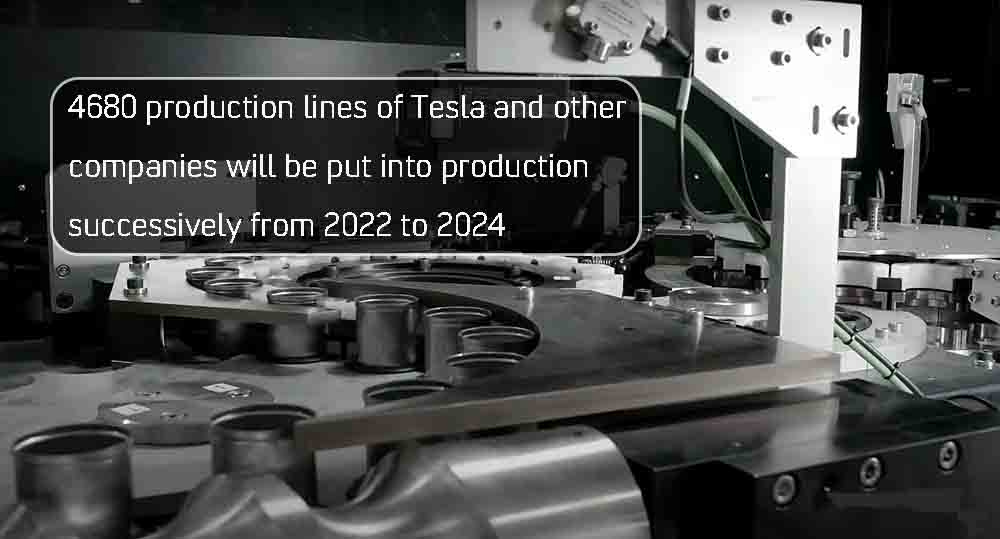 4680 líneas de producción de Tesla y otras empresas se pondrán en marcha sucesivamente de 2022 a 2024
