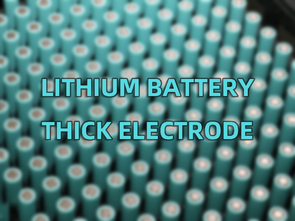 Lithium battery thick electrode