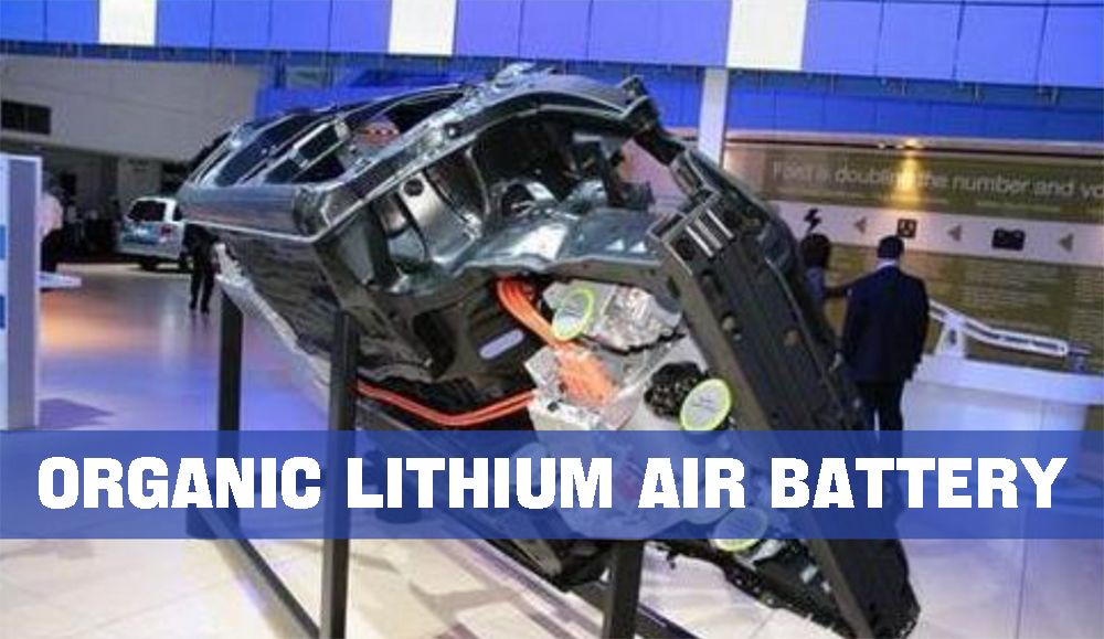 Organic lithium air battery