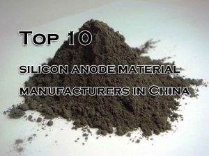 Top 10 silicon anode material manufacturers in China