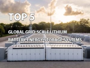 Los 5 mejores sistemas mundiales de almacenamiento de energía en baterías de litio a escala de red
