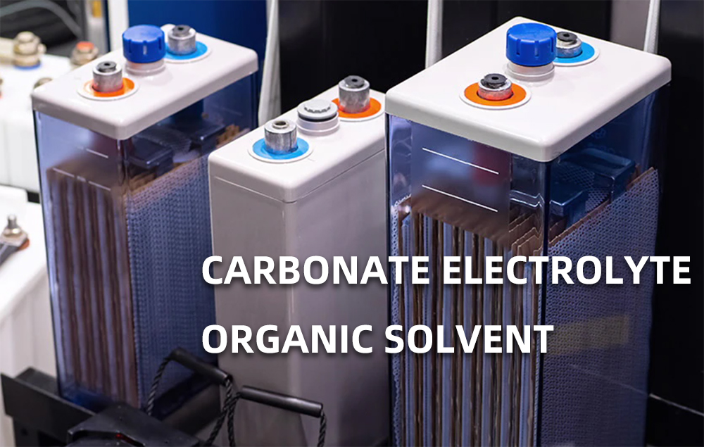 Carbonate electrolyte organic solvent