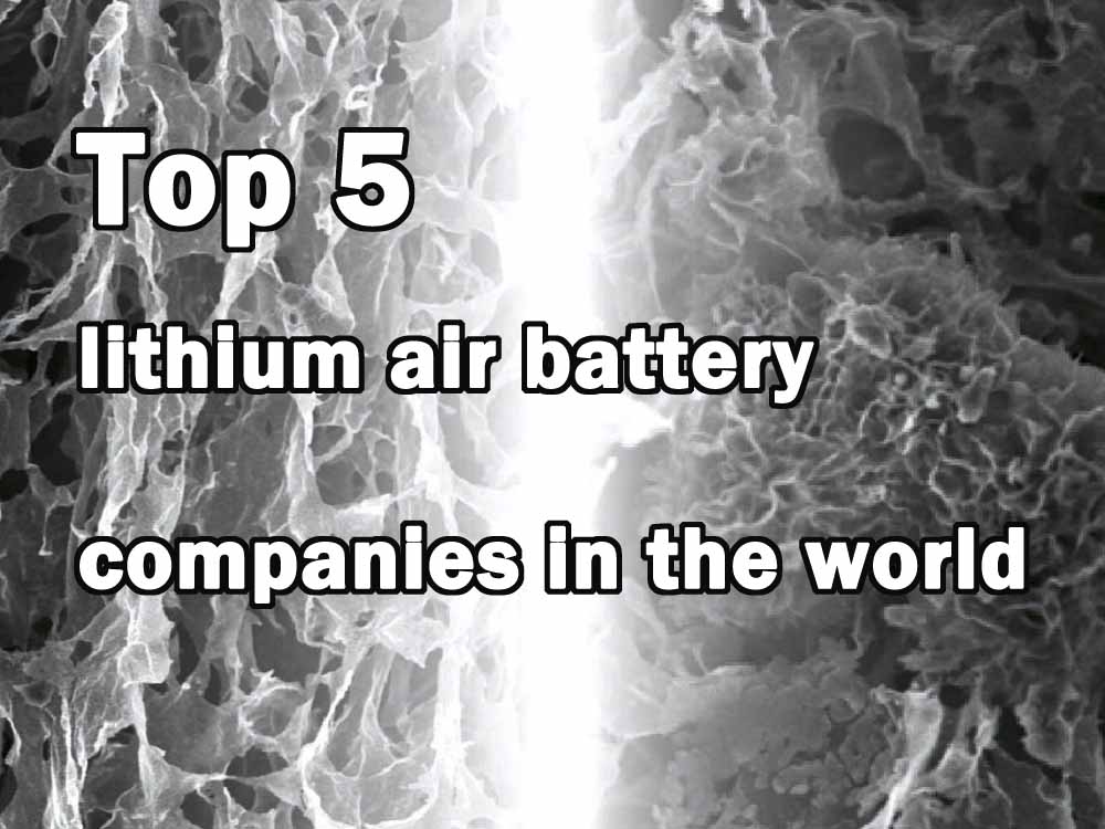 Top 5 lithium air battery companies in the world