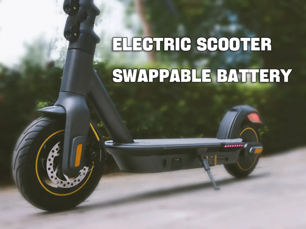 Electric scooter swappable battery