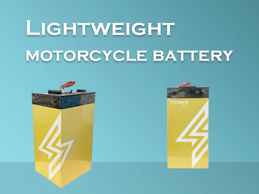 Lightweight motorcycle battery