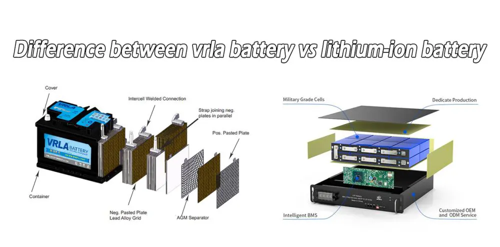 Difference between vrla battery vs lithium-ion battery