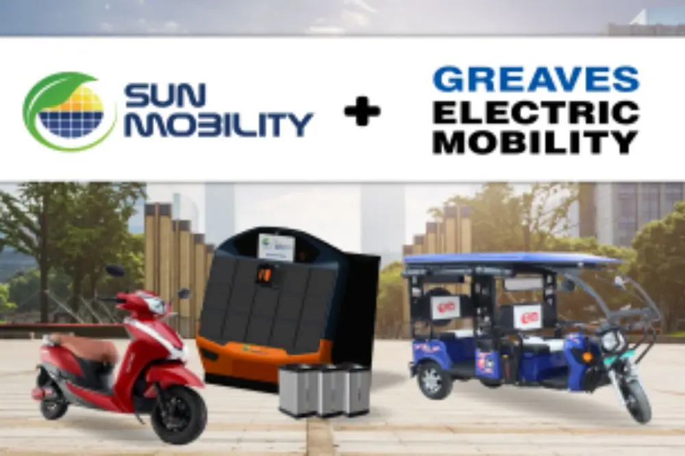 SUN Mobility battery swap station
