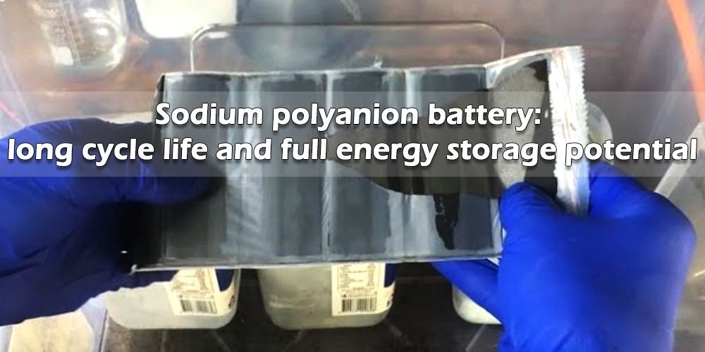 Sodium polyanion battery long cycle life and full energy storage potential