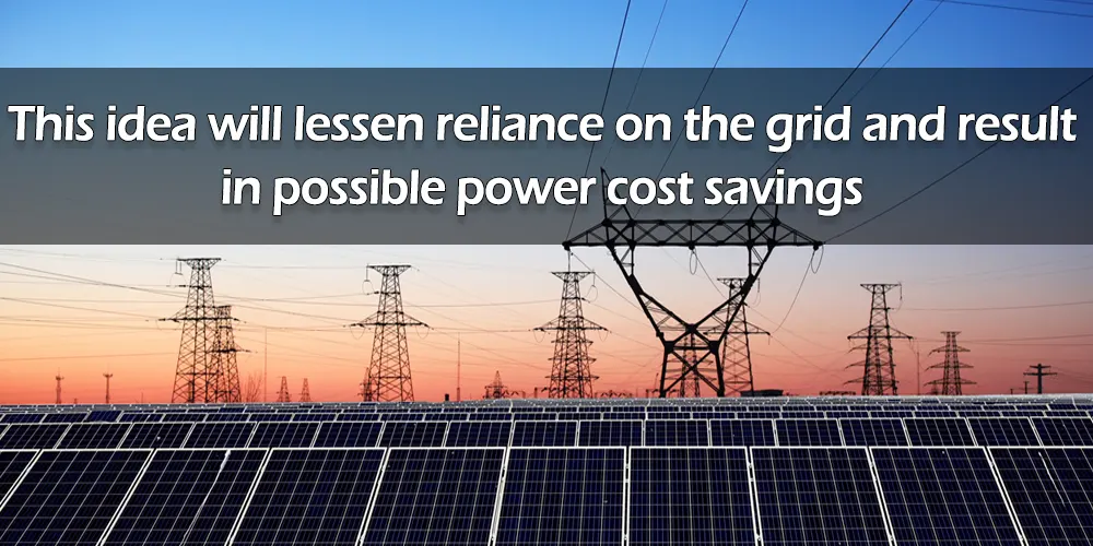 this idea will lessen reliance on the grid