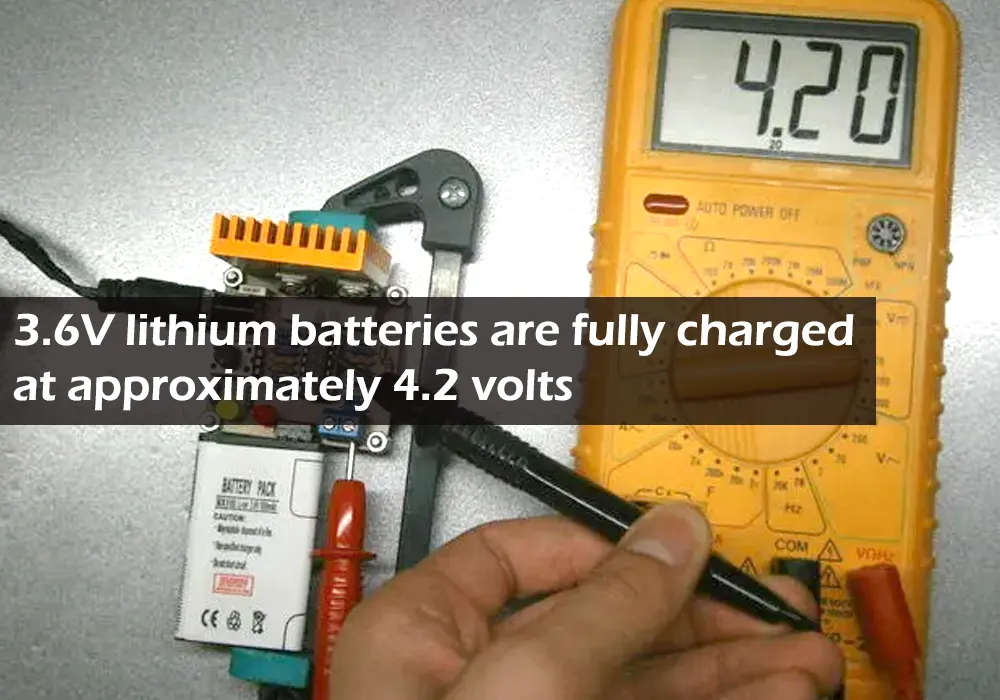3.6V lithium batteries are fully charged