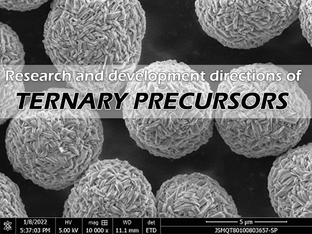 Research and development directions of ternary precursors