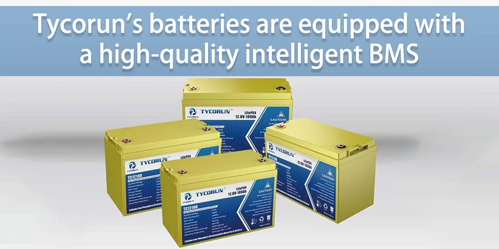 Tycorun's batteries are equipped with a high-quality intelligent BMS
