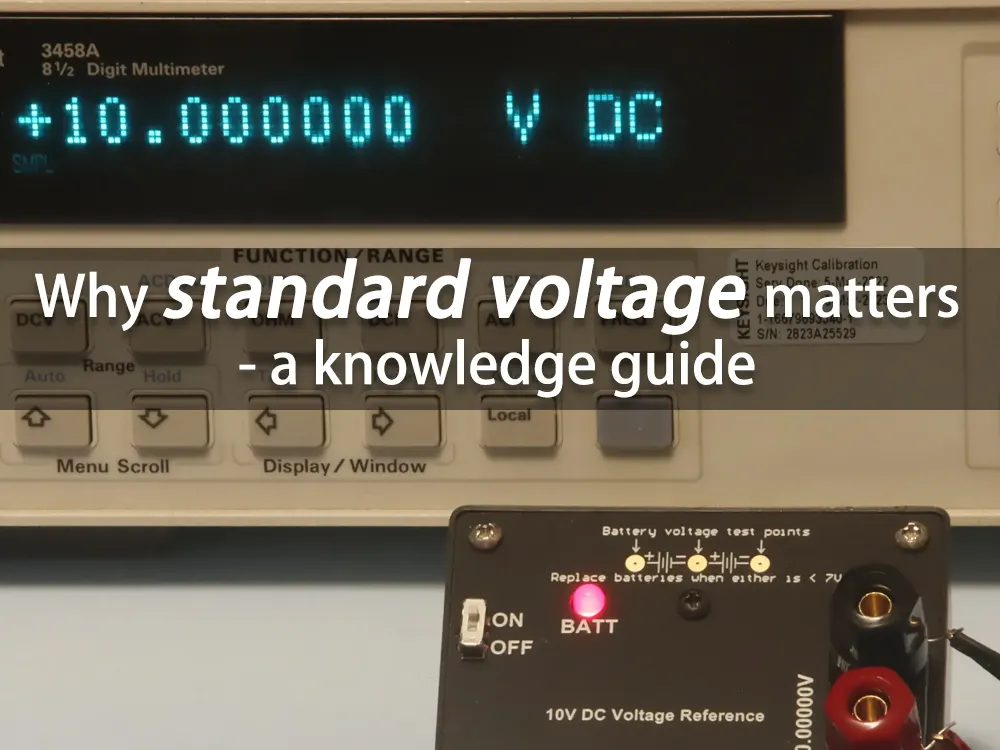 Why standard voltage matters