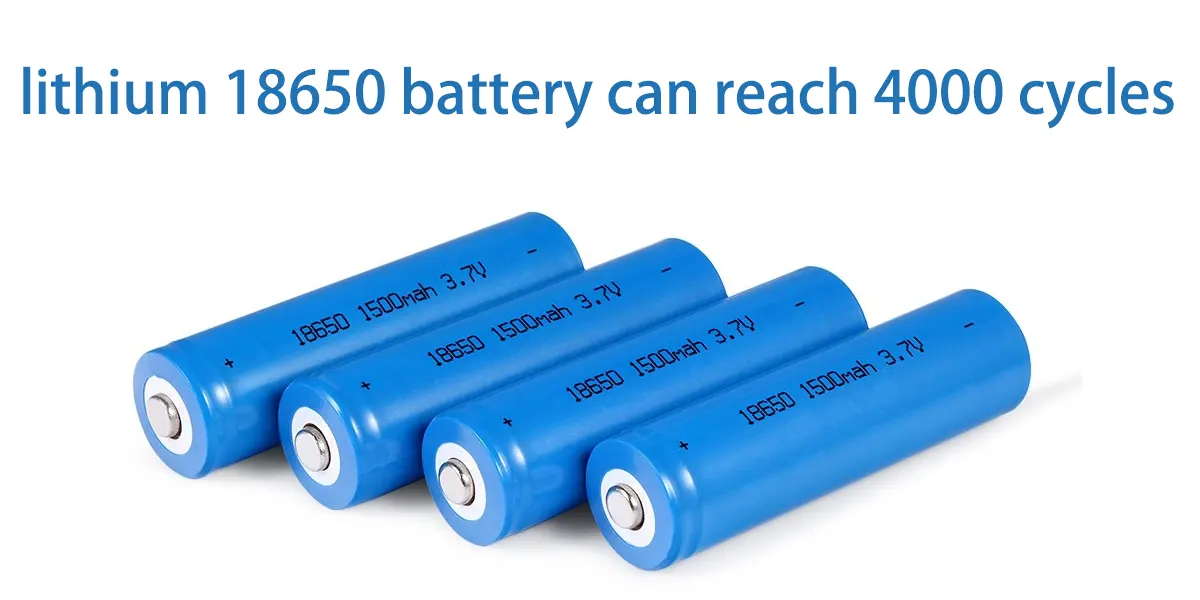 lithium 18650 battery can reach 4000 cycles