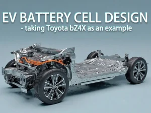 Conception de cellules de batteries pour véhicules électriques - exemple du Toyota bZ4X