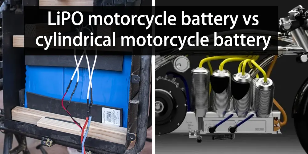 Batería de moto LiPO vs batería de moto cilíndrica
