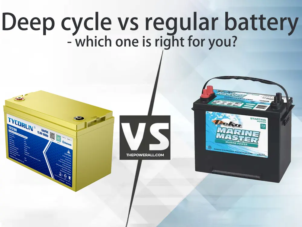 Deep cycle vs regular battery