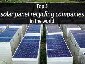 Top 5 solar panel recycling companies in the world