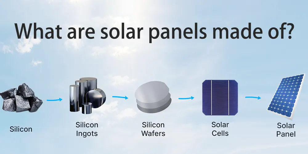 What are solar panels made of