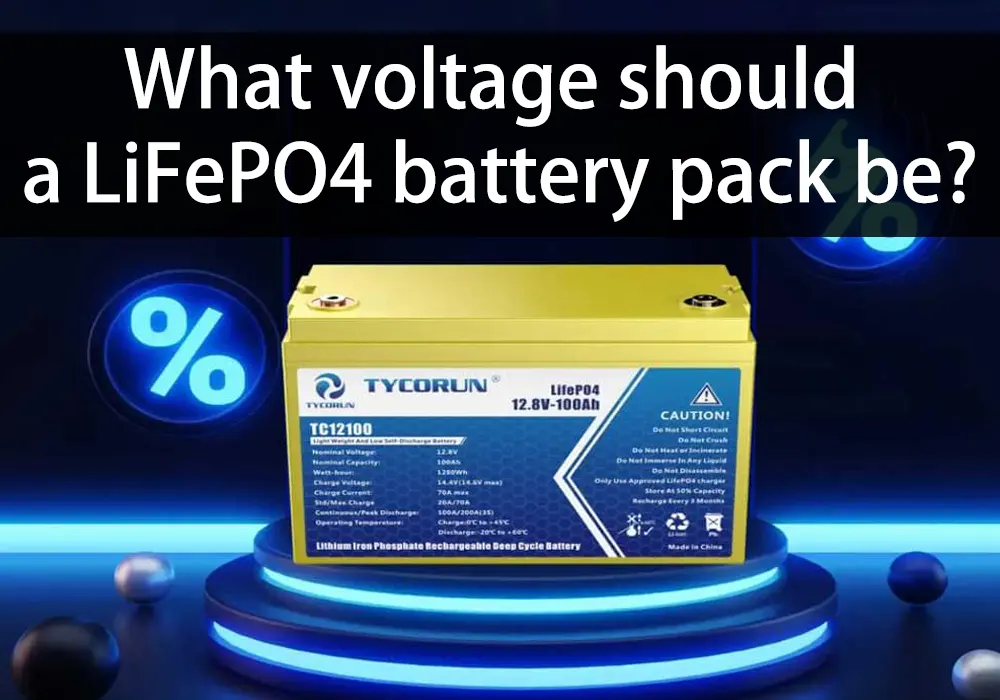What voltage should a LiFePO4 battery pack be