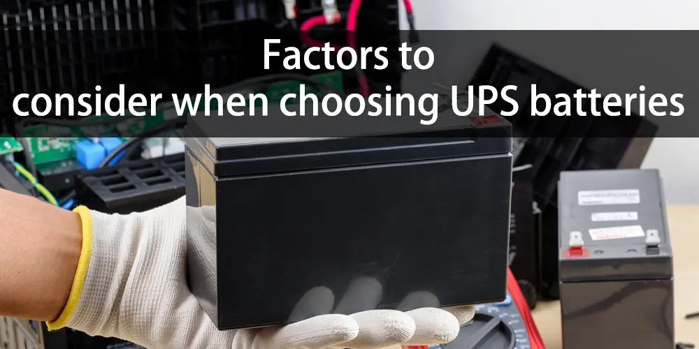 Pros and cons of various UPS batteries and the best lithium battery for