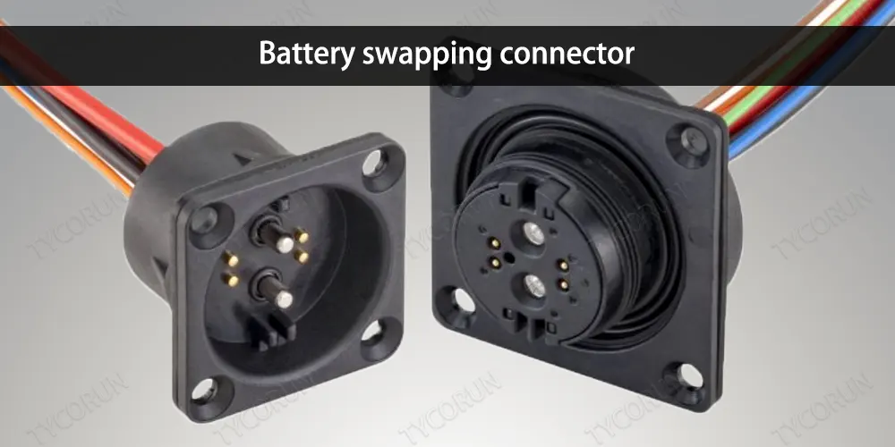 Battery swapping connector