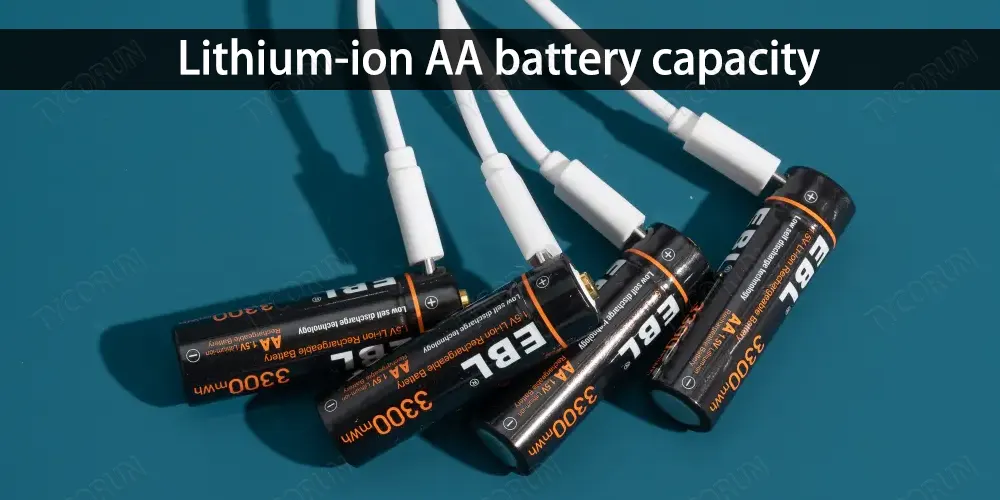 Lithium-ion AA battery capacity