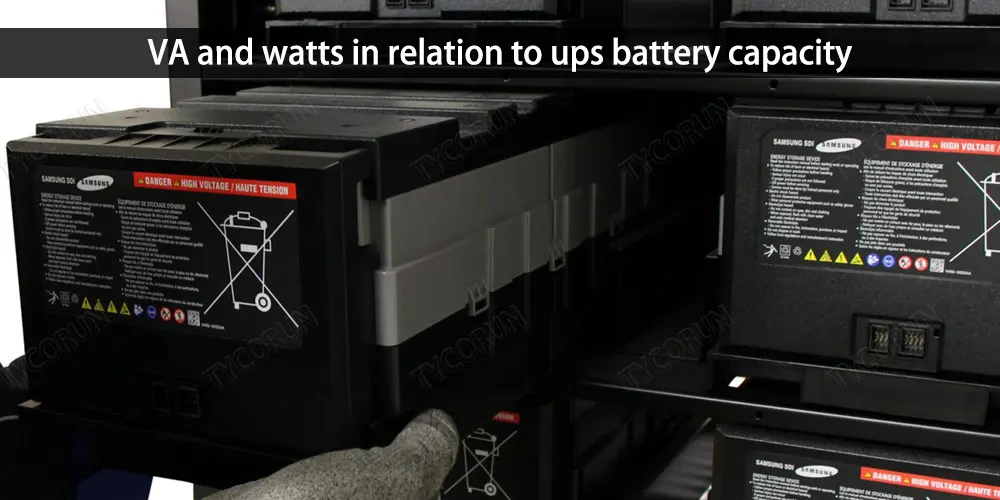 VA and watts in relation to ups battery capacity