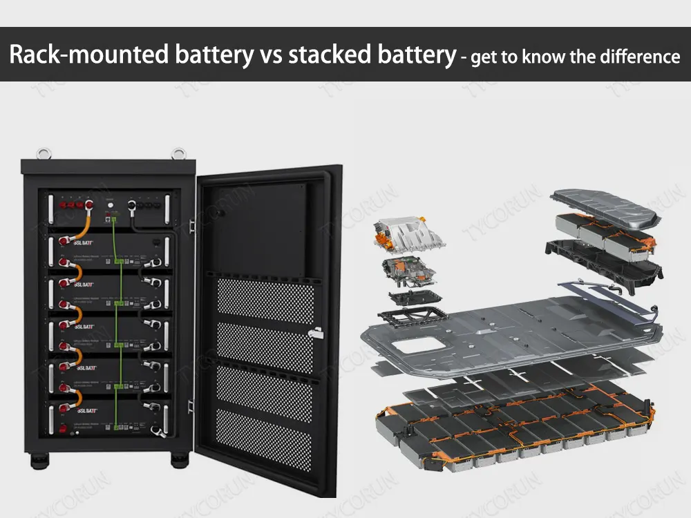 Rack-mounted battery vs stacked battery - get to know the difference