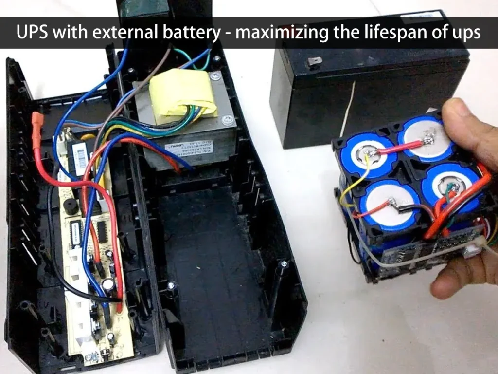 UPS with external battery - maximizing the lifespan of ups