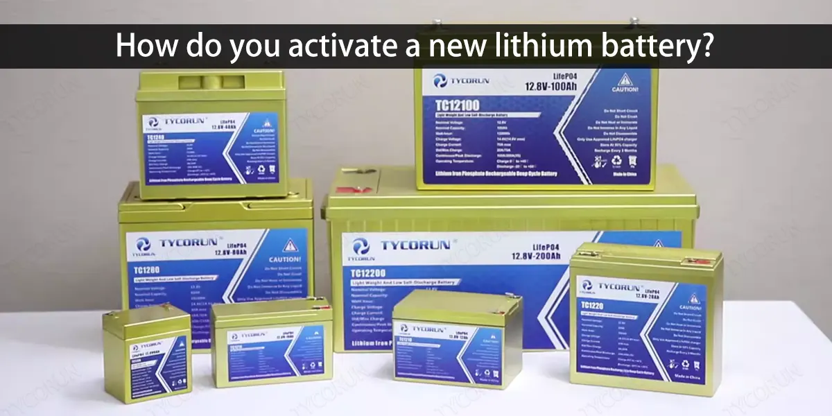 How do you activate a new lithium battery