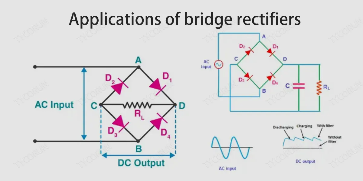Applications of bridge rectifiers