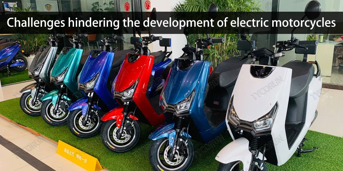 Challenges hindering the development of electric motorcycles