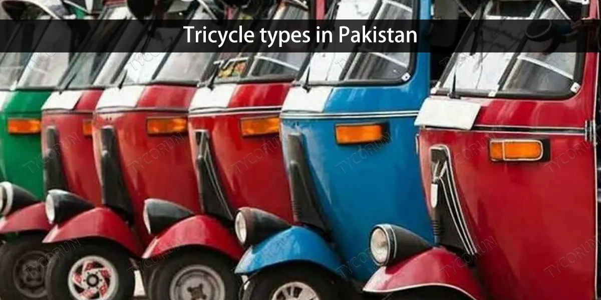 Tipos de triciclos en Pakistán