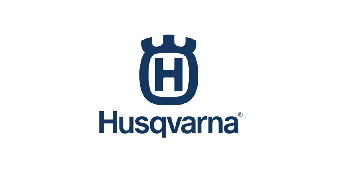 Le logo de la moto Husqvarna.