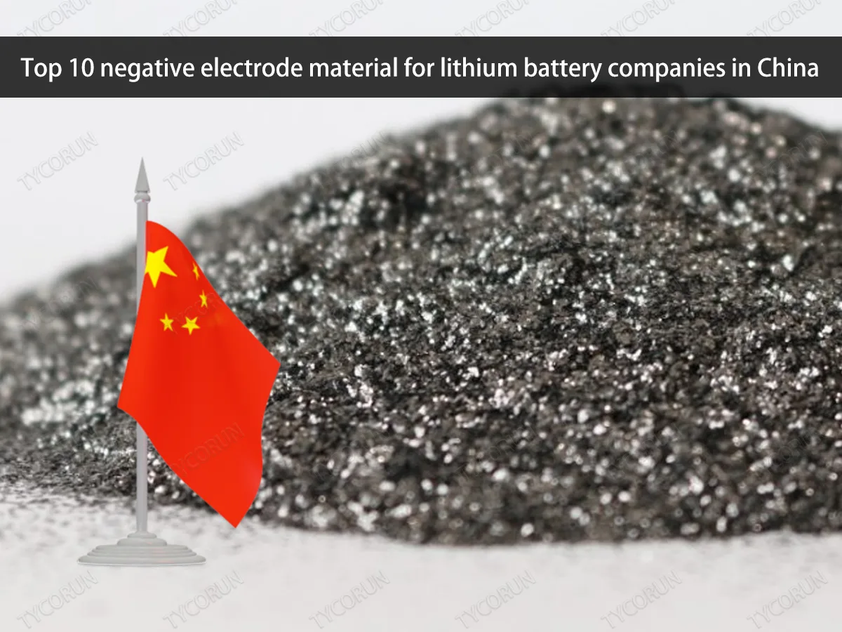 Top 10 des matériaux d'électrodes négatives pour batteries au lithium en Chine